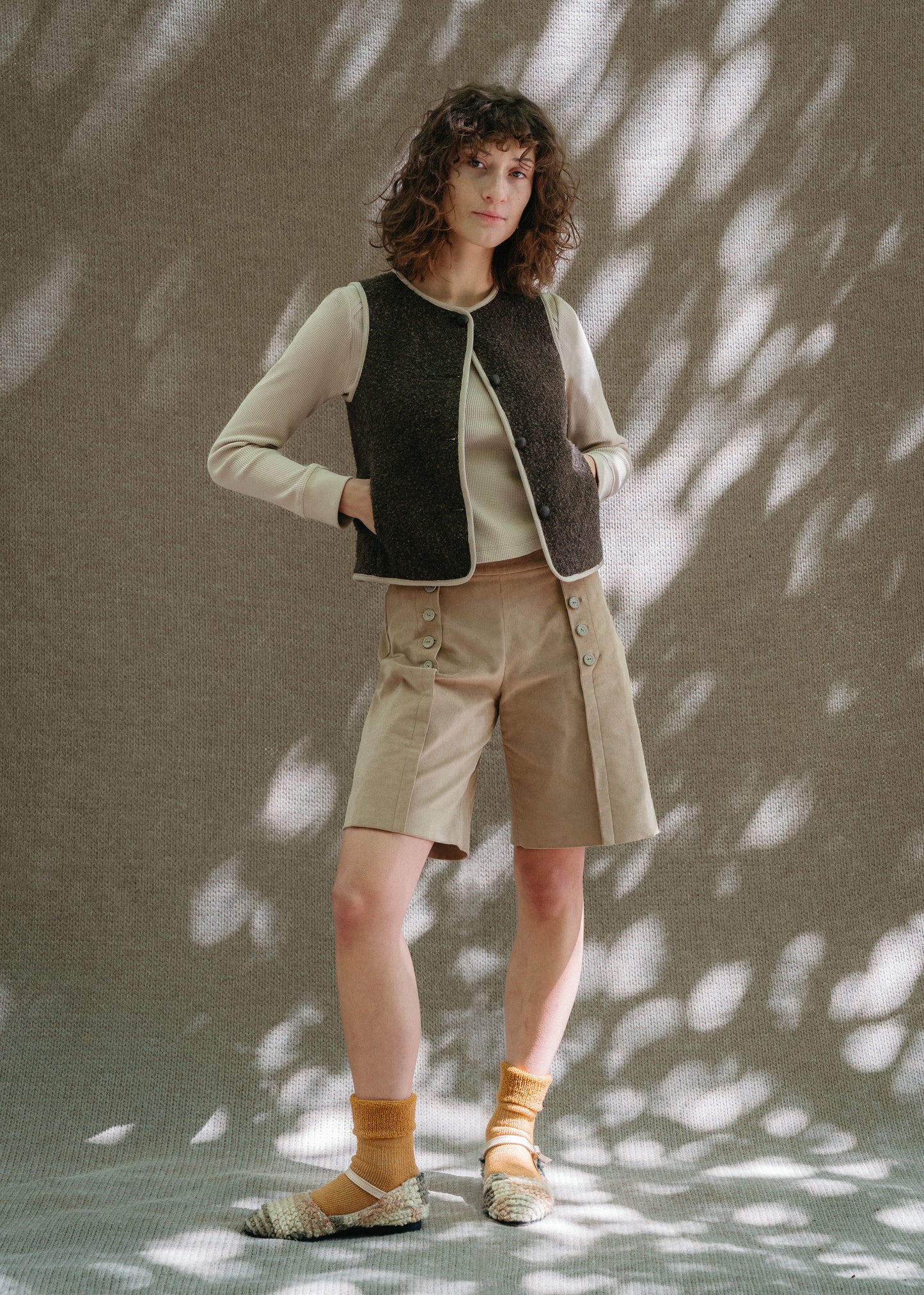 CASENTINO WOOL VEST - ESPRESSO