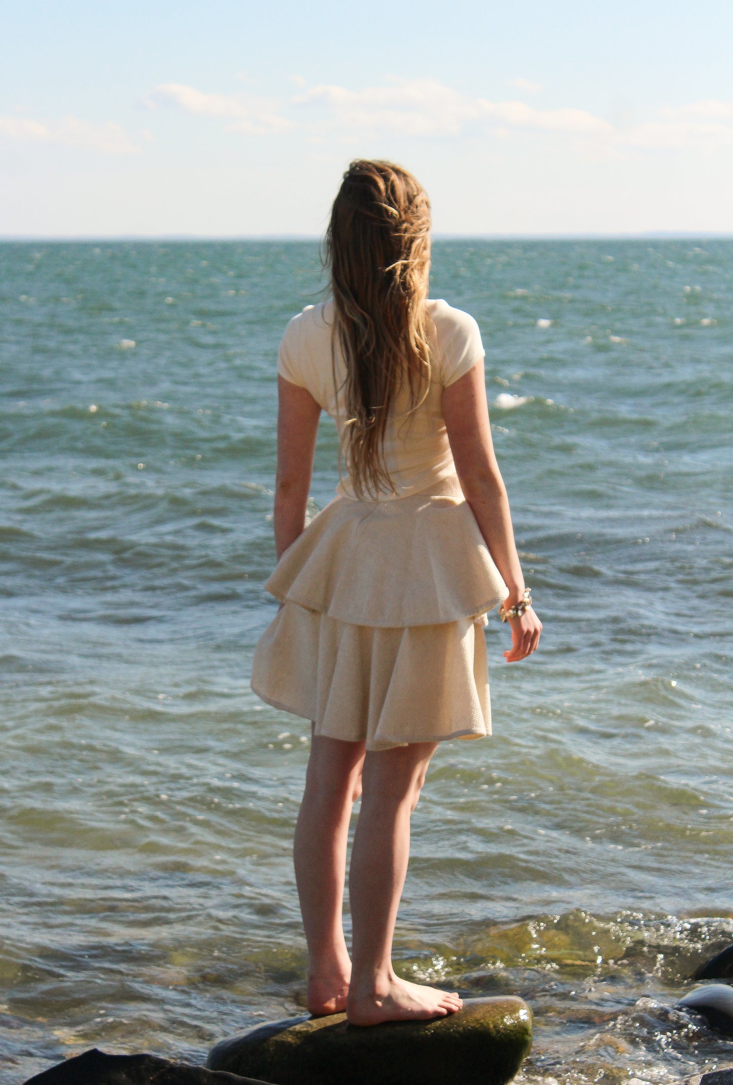 Tiered Skirt - Natural
