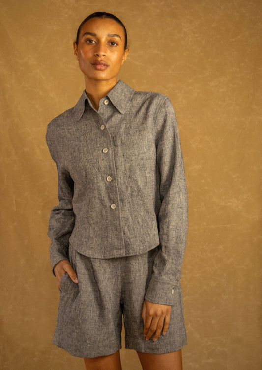 Cropped Shirt-Jacket