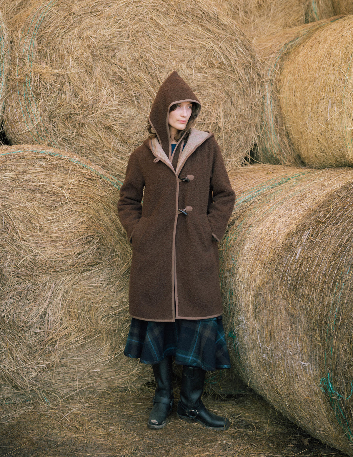CASENTINO TOGGLE COAT - ESPRESSO
