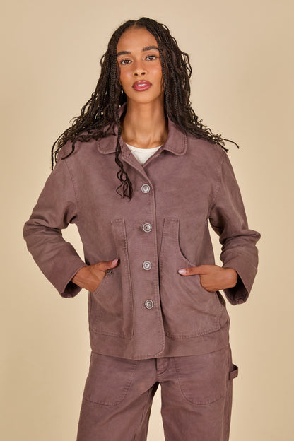 Gatherer Jacket - Eggplant