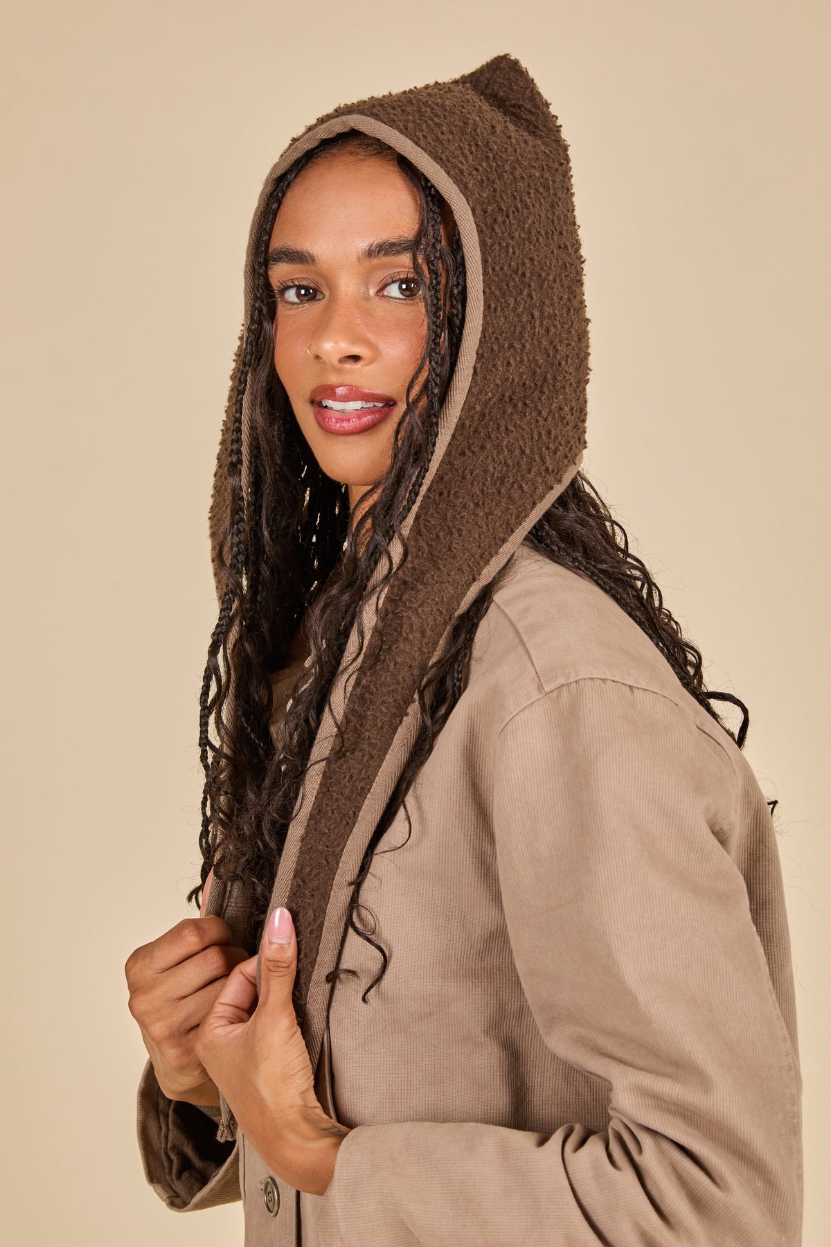 CASENTINO GNOME HOOD - ESPRESSO