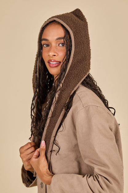 CASENTINO GNOME HOOD - ESPRESSO