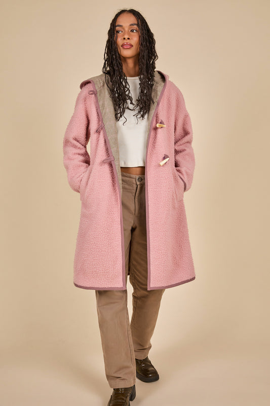 CASENTINO TOGGLE COAT - ROSE