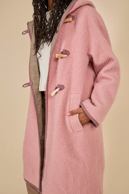 CASENTINO TOGGLE COAT - ROSE