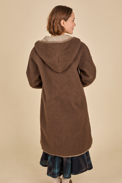 CASENTINO TOGGLE COAT - ESPRESSO