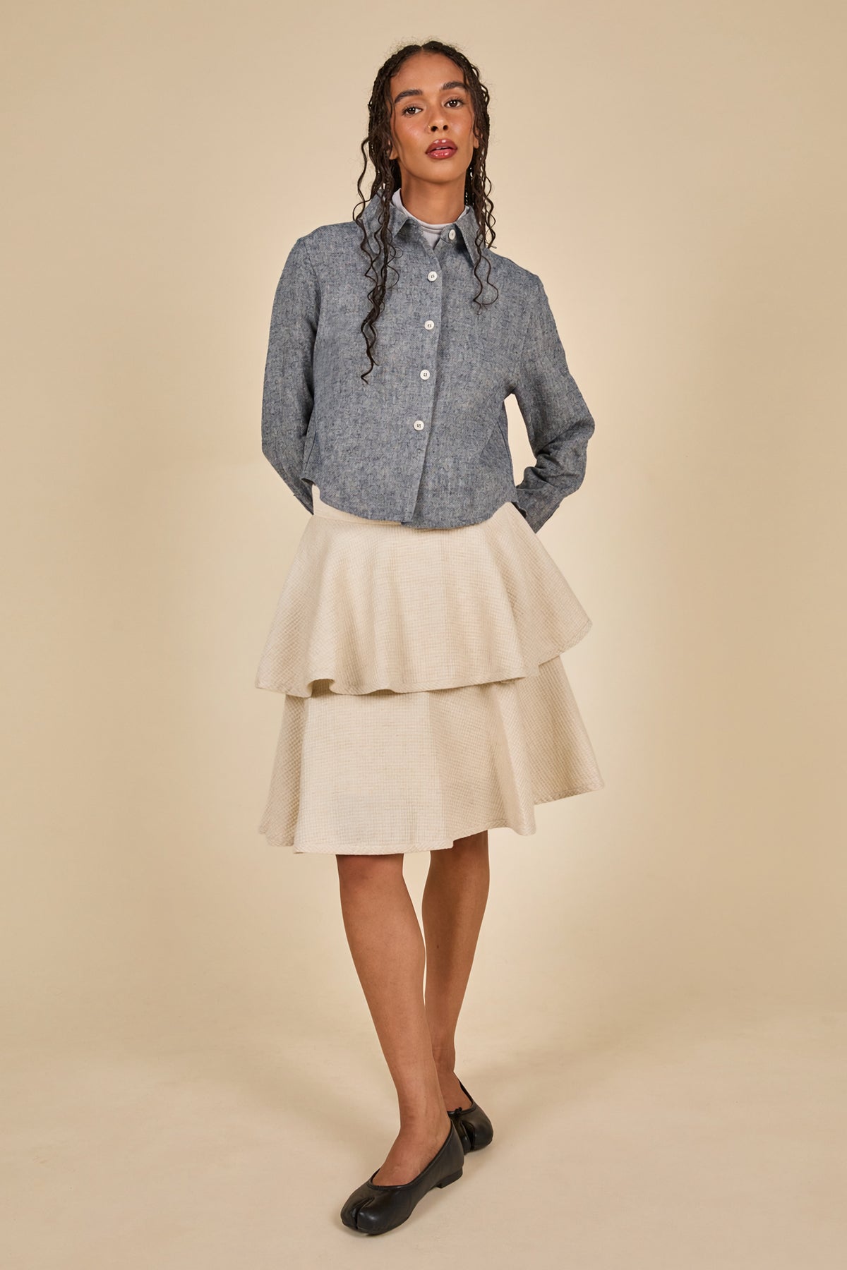 Tiered Skirt - Natural