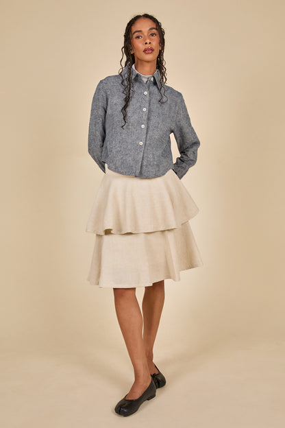 Tiered Skirt - Natural