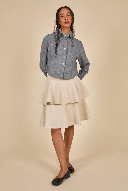 Tiered Skirt - Natural