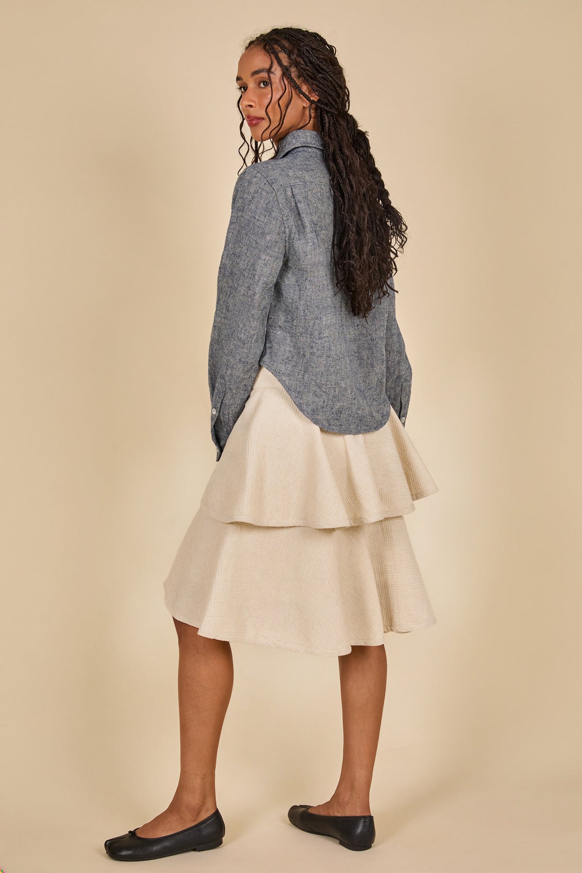 Tiered Skirt - Natural
