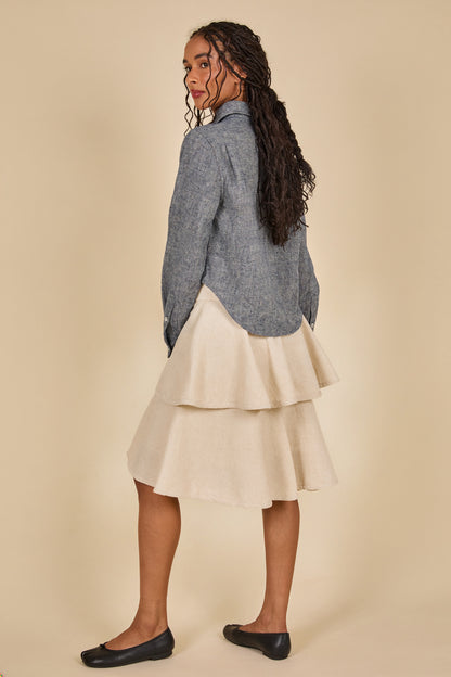 Tiered Skirt - Natural