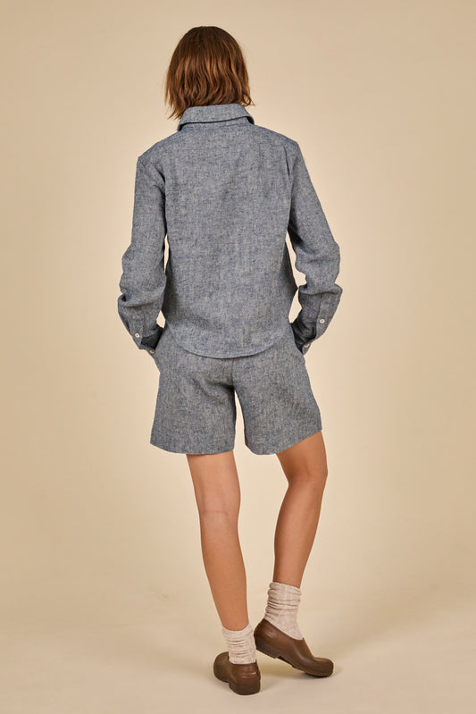 Cropped Shirt-Jacket