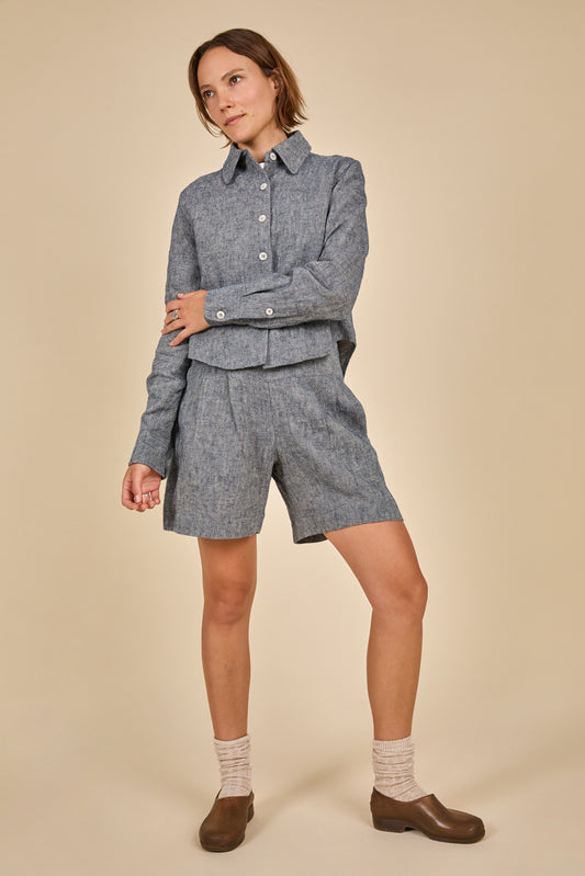 Cropped Shirt-Jacket