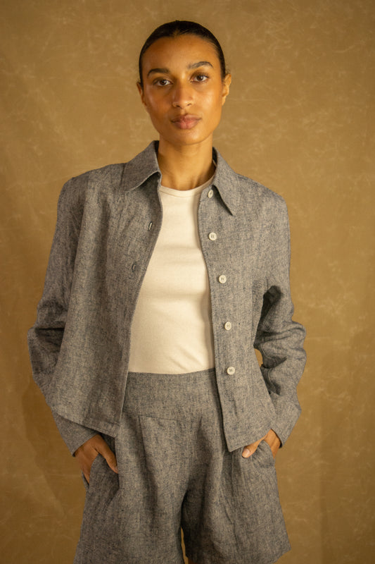 Cropped Shirt-Jacket