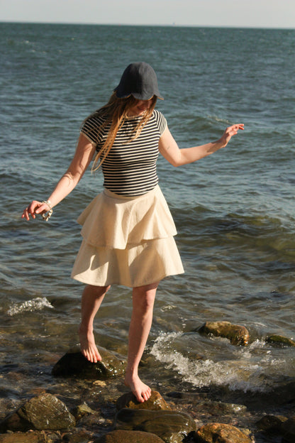 Tiered Skirt - Natural
